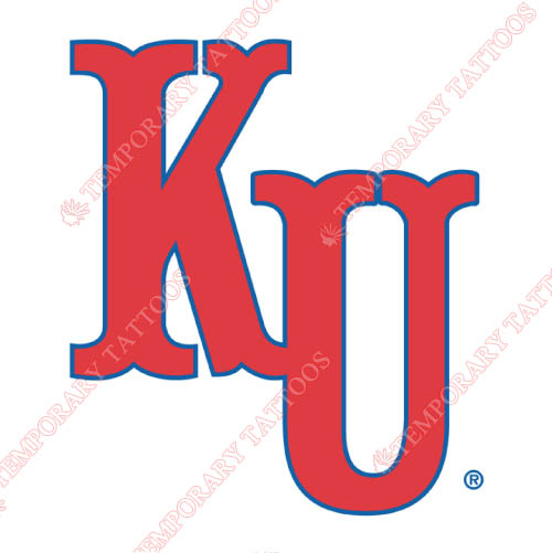 Kansas Jayhawks Customize Temporary Tattoos Stickers NO.4704